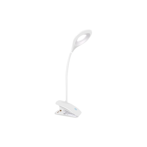 Børneklemmelampe Læselys Dæmpbar LED-lamper Clips Sengelampe Børnebordslampe med fleksibel hals USB genopladelig