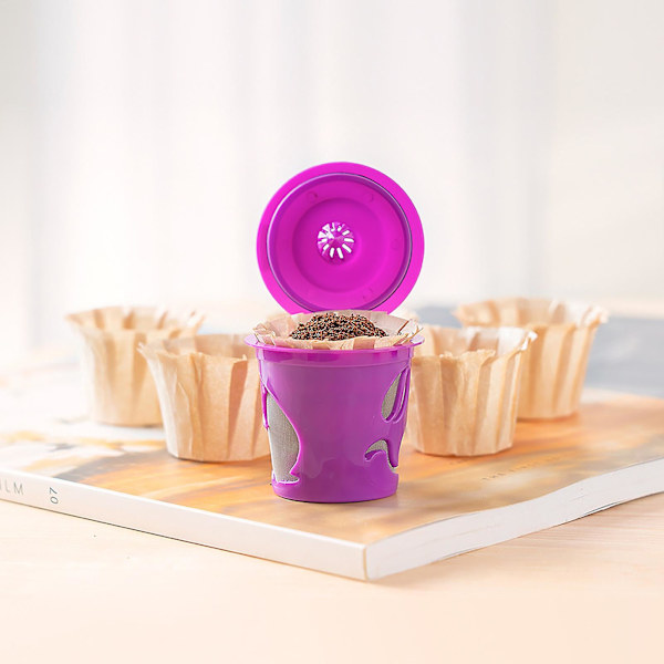 3st kaffekapselkopp Bpa fri matklassad rostsäker med lock Miljövänlig påfyllningsbar pod mesh för café