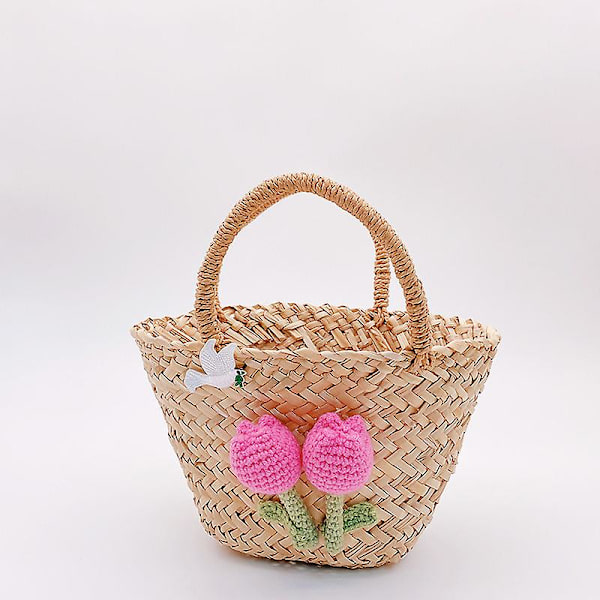 Sommer strandtaske, håndlavet taske Dame håndtaske B24xh14.5xl9(cm) c130