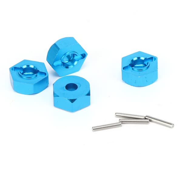 Blå 5MM hjulnavsmutter med stift til WLtoys 1/14 144001 RC bil