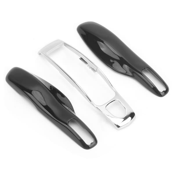 Porsche 911 Panamera Macan Boxster Nøgle Cover Etui Sort Sølv