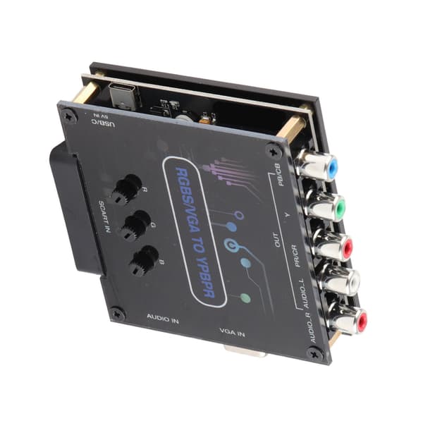 RGBS VGA SCART til YPBPR Komponent Konverter til SFC Genesis N64 Dreamcast Wii MD Saturn