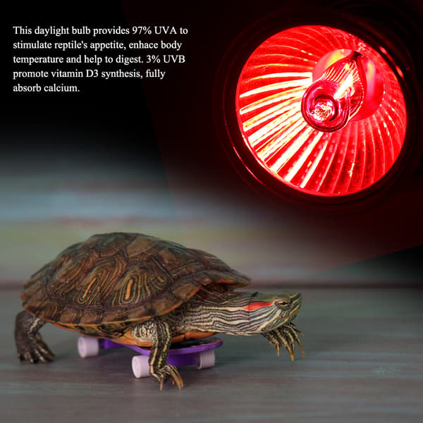 Reptil Varmelampe UVA UVB Infrarød Sollys Lampe 25W