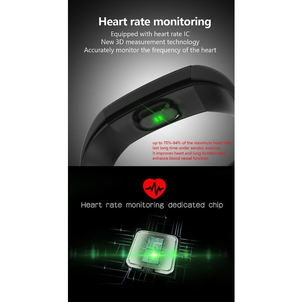 Skridttæller Blod Oxygen Armbånd Smart