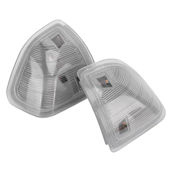 LED Sidespeil Blinklys Erstatning for Dodge Ram 1500 2011-2017 Transparent Hvit 68302828AA 68302829AA