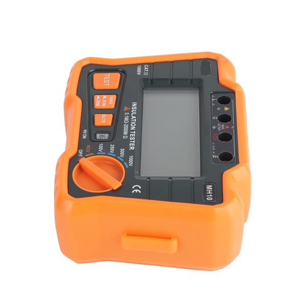 Digital Megohmmeter Elektrisk Jordresistans Isoleringstestare Hög Noggrannhet MH10 Orange