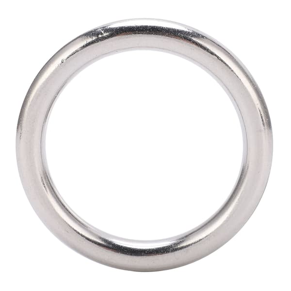 Svejset O-ring Rustfrit Stål Rund Ring Navigation Dykning Hængekøjer Tasker 10x60 mm