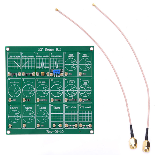 RF Demo Kit Vector Network Analyzer -kortti, suodatinvaimennusmoduuli, RF-testimoduuli