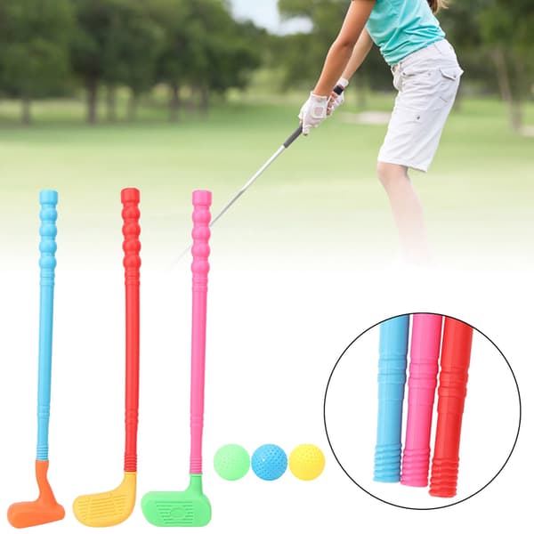 Golf-setti lapsille, lasten mailat, mini-lelut, golf-vanhempa-lapsitoimintaa sisä- ja ulkotiloissa