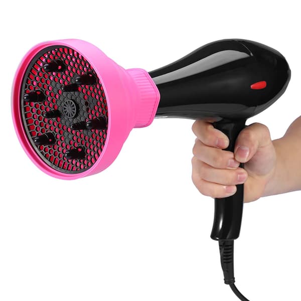 Vikbar foldbar hårtørrer Hårblæser Diffuserhylster Styling Frisørværktøj (pink)