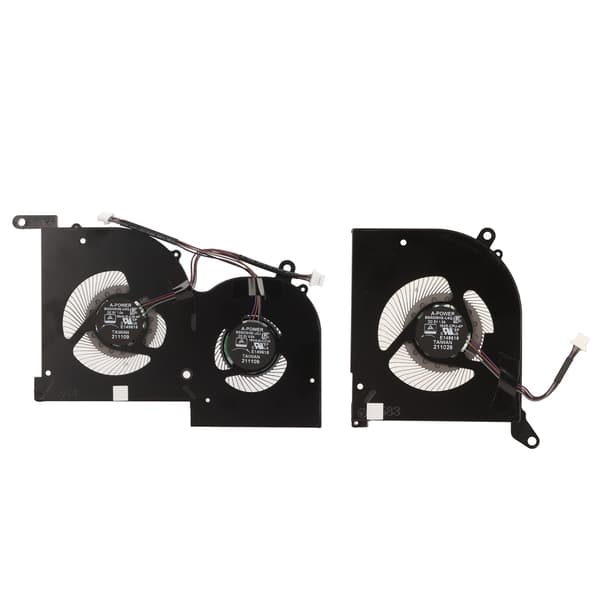 MSI GS66 Laptop Køleventilator 4-Pin Stik Aluminium Legering Nem Installation til 10SD 10SGS 10SFS 10SF 10SE CPU GPU Ventilator