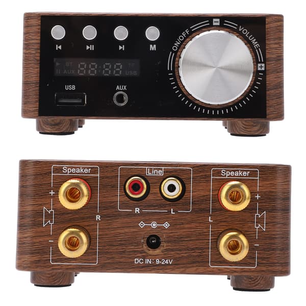 Digital Audio Forstærker Mini SD Kort Afspiller HIFI Stereo AMP USB Bluetooth 5.0 50W x 2