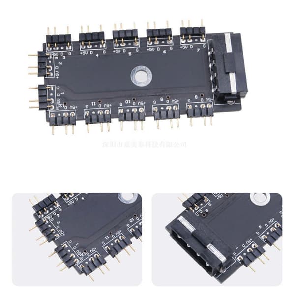 ARGB LED Hub 5V 3pin til problemfri integration af flere enheder i brugerdefinerede pc-miljøer Desktop ARGB-styring prise SATA