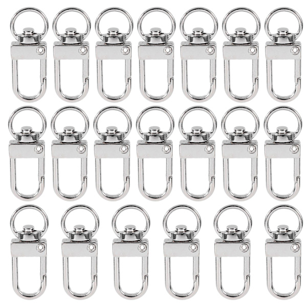 20 stk Metal Snap Hooks Swivel Eye Snap Hook Swivel Hook