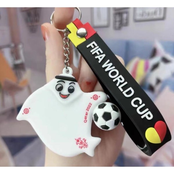 Nyckel för fotbolls-VM 2022 (nyckelring 2B-OPP-väska)