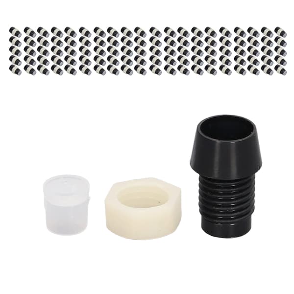 100 Sæt 5mm LED Holder Plast Lysdiode Panelmonteringsclips Tilbehørssæt Sort