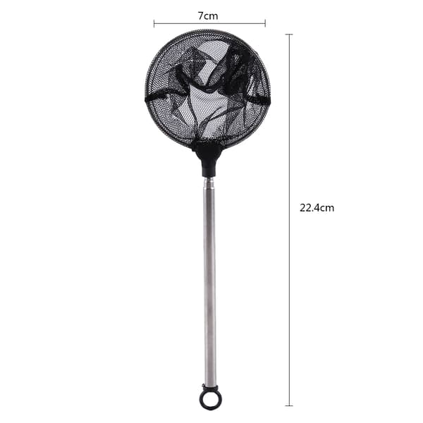 Justerbart Mini Teleskopisk Akvarium Fisk Reke Landing Net