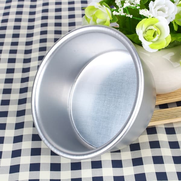 Rund kakeform i aluminium med non-stick belegg - 4 tommer