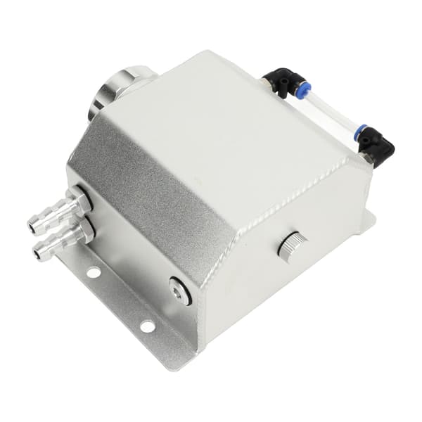 Universal Kølemiddel Ekspansionstank 1L Aluminium Legering Overløbsbeholder Tank Sølv