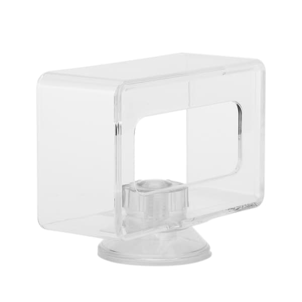 Flydende Akryl Fiskefoderring Akvarium Transparent S 6x10x4cm