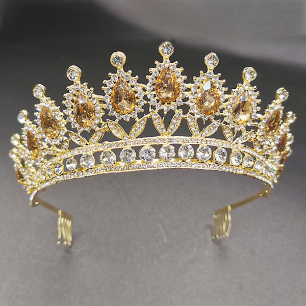 Kronprydnad Bröllopstillbehör Enkel Legering Diamond-studded Brudklänning Smycken