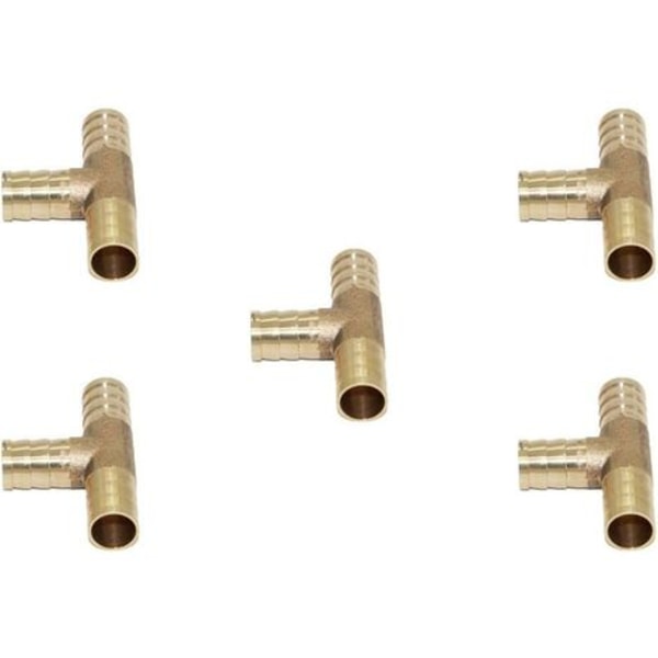 5kpl Liitin Piikkiliitin T-tyyppinen letku Polttoaine Vesi Liitos Putkiliittimet Liitin - 12mm