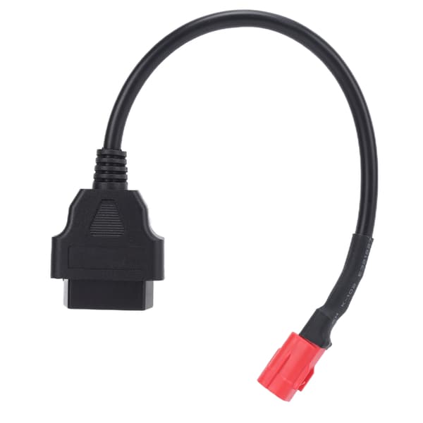Motorcykel OBD 16 Pin til 6 Pin Adapter Kabel Fleksibel Sort Vedligeholdelse Modifikation
