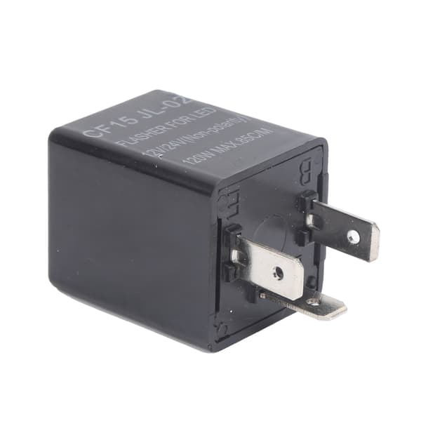 Universal Non Polarity 12V 24V LED Blinkrelä ABS Normalt Öppen CF15 JL-02