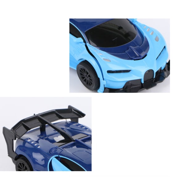 Transformer legetøjsrobot bilmodel Elektrisk fjernbetjening legetøjsbil (hvid)