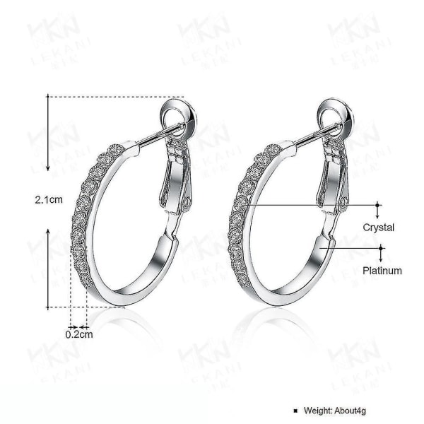 örhängen Micro Inlaid tjeckisk diamantlegering örhängen för bröllop
