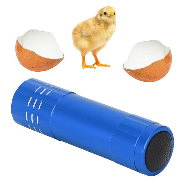 Egg Inkubator Tester Lys Lampe 9 LED Kald Klekking Fjærfe Tilbehør Blå
