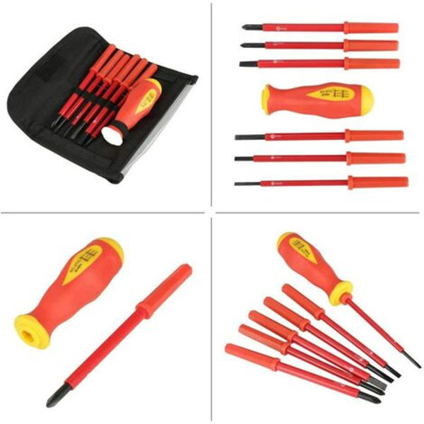 Set, 7 kpl / set Eristetty monitoimi ristisähköasentaja set SL3/SL4/SL5/SL6/PH1/PH2 korjaustyökalu