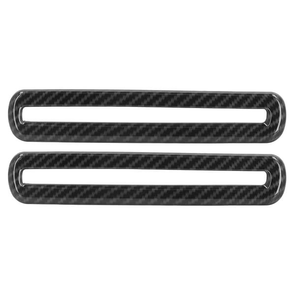2ST Kolfiberstil AC Ventilations Trim Ersättning för Dodge Challenger 2015 2021