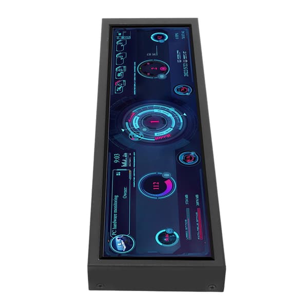 8,8 tommers IPS-skjerm 1920x480 CPU GPU SSD Datatemperaturmonitor Chassis Underskjerm for Windows