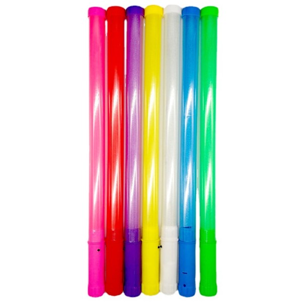 Led cheer färgglad ljussticka konsertljus silver light stick blixthjälp rekvisita (medium ljus stick [lila])