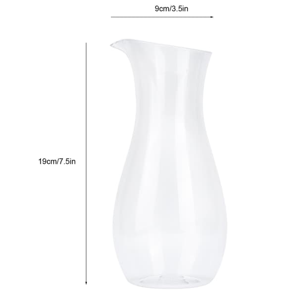 Transparent Akryl Saftflaske - Elegant Drikkecontainer til Bar og Hjem