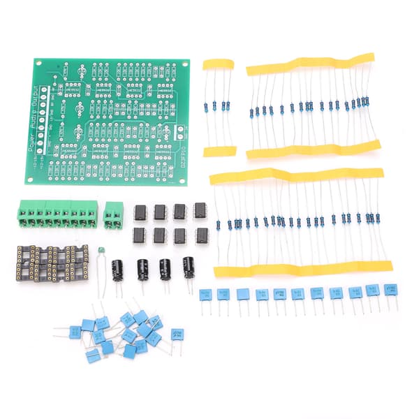 NE5532 3-kanals forforsterkermodul DIY-sett Dobbel DC 9-15V 24dB oktav