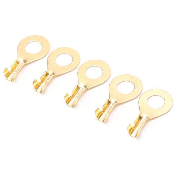 100 stk. M6 6,2 mm batterikabel terminal ring konnektor krympeende