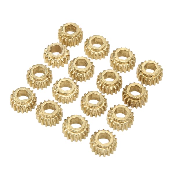 18 st Tuning Peg Gear Hex Hål Metall för Klassisk Gitarr Strängstämmare Ratio 1:18