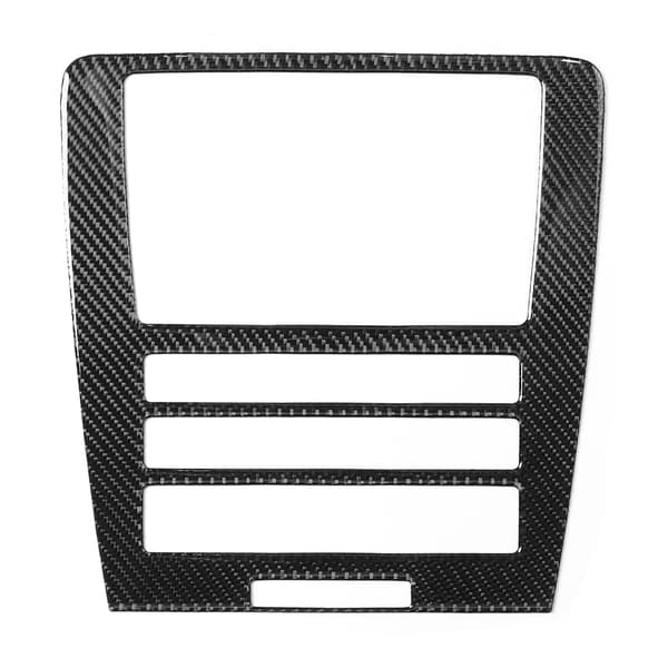 Kolfiber GPS Navigationskontrollpanelsskydd passar Ford Mustang 2009-2013