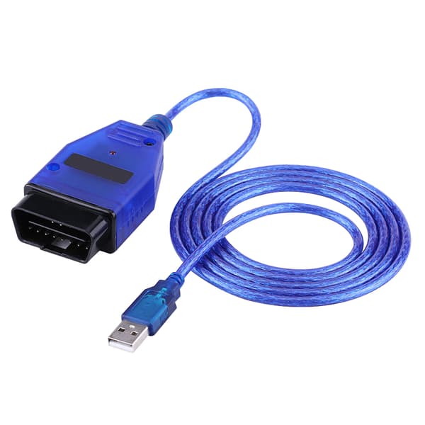 Blå KKL 409.1 OBD2 USB Scanner Kabel