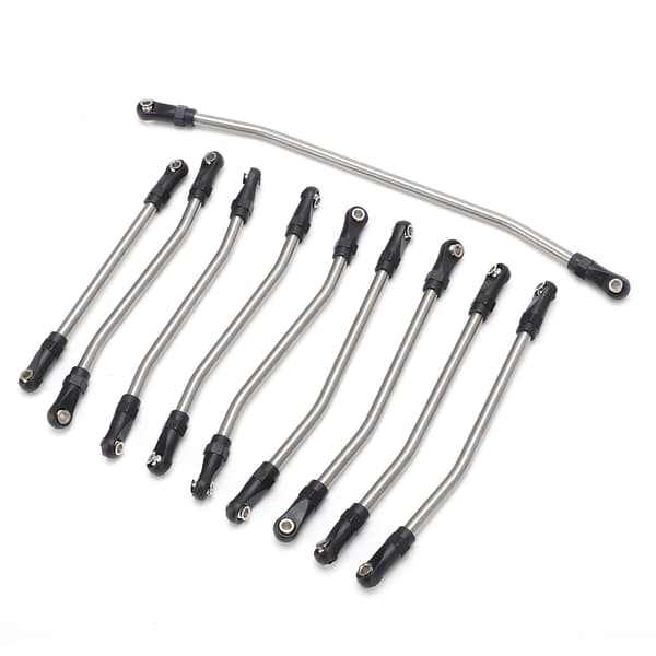 Sæt med Link Rods i rustfrit stål til Axial Wraith 1/10 RC-bil (10 stk)