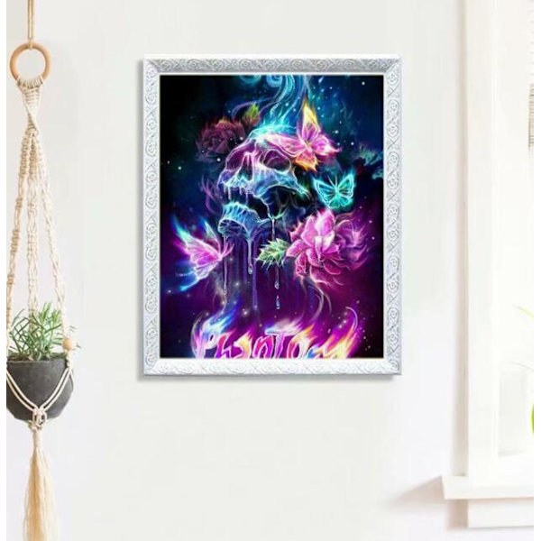 Skull Butterfly diamond painting (30*40cm)