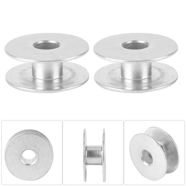 100 aluminiumspoler til flade symaskinedele