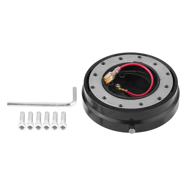 Universal Ratt Snabbkopplingsnav Adapter Boss Kit för Racingbil Svart