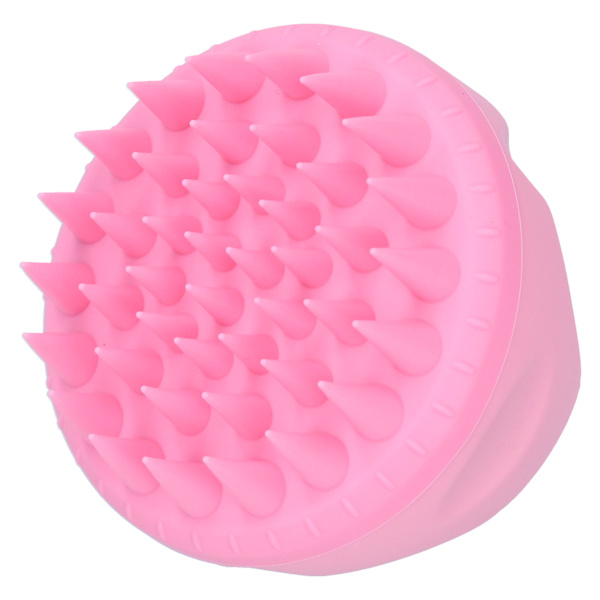Multifunksjonell hodebunnsmassasje flassrensende sjampobørste rosa