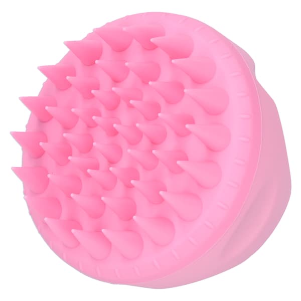 Multifunktionell Hårbottenmassager Borste för mjällrengöring Rosa