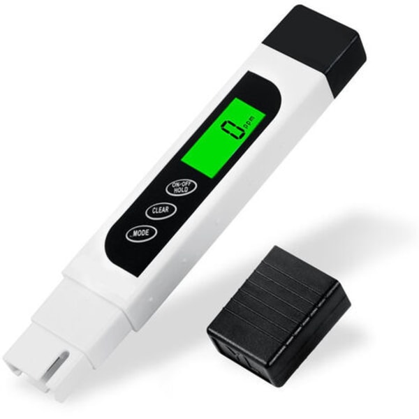 Vattenkvalitetstestare, exakt EC-mätare TDS-mätare och temperaturtestpenna med bakgrundsbelyst LCD för dricksvatten, hydroponi
