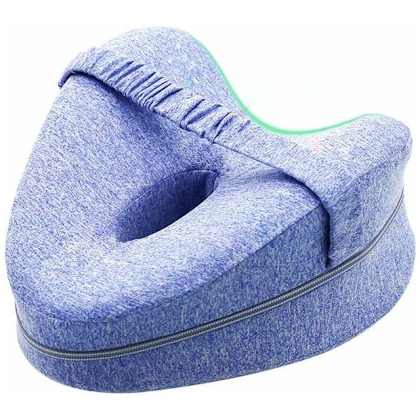 Hjerteformet hukommelsespude (Sky Lake Blue)