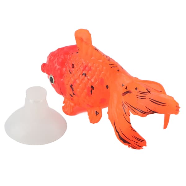 Selvlysende Kunstig Gullfisk Silikon Simulering Akvarium Dekorasjon GF04